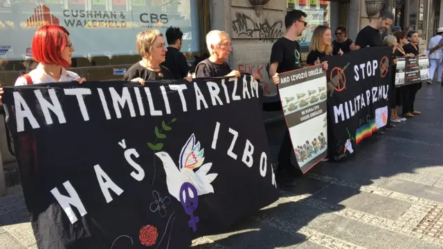 Protest Žena u crnom u Knez Mihailovoj