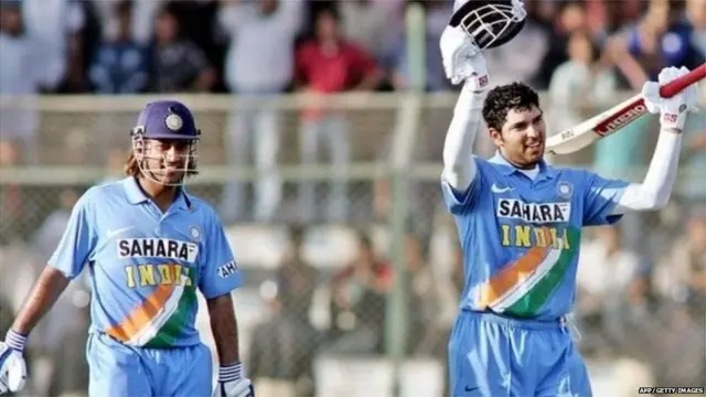 महेंद्र सिंह धोनी और युवराज सिंह