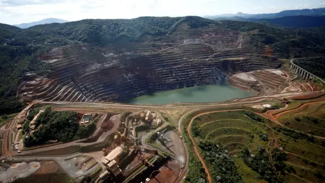 Vista da barragem Gongo Soco, da mineradora brasileira Vale,apostar e ganharBarãoapostar e ganharCocais, Minas Gerais