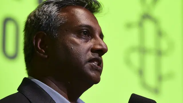 அம்னெஸ்டி இன்டர்நேஷனலின் பொதுச் செயலாளர் சலீல் ஷெட்டி (கோப்புப்படம்)