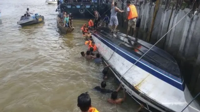Kecelakaan kapal di Tarakan.
