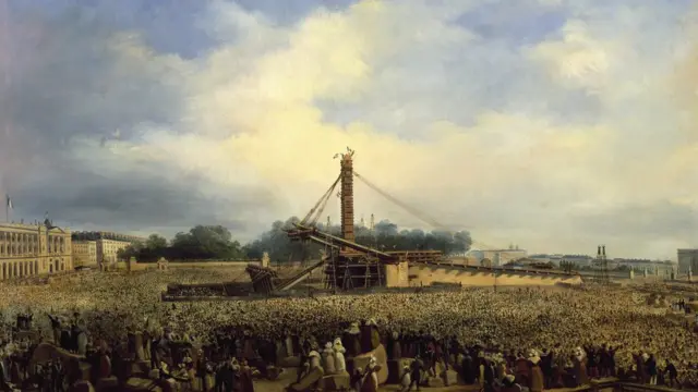 وضع المسلة في ميدان الكونكورد