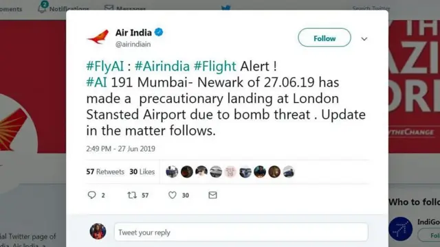 ડિલીટ કરાયેલું ટ્વીટ