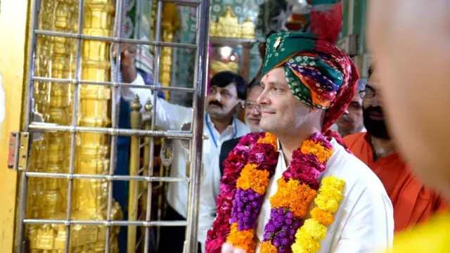 राहुल गांधी मंदिर मंदिर