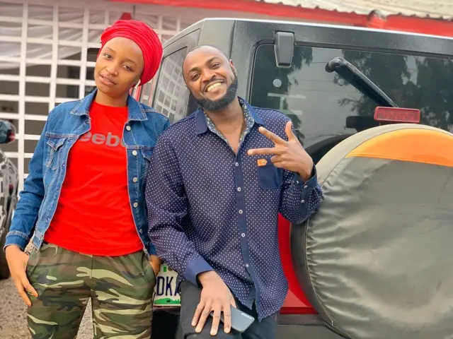 Ranar Laraba, tauraruwa Rahama Sadau, ta wallafa wannan hoto tare da Adam Zango inda take cewa shi kadai ne Yariman da ta sani a masana'antar Kannywood.