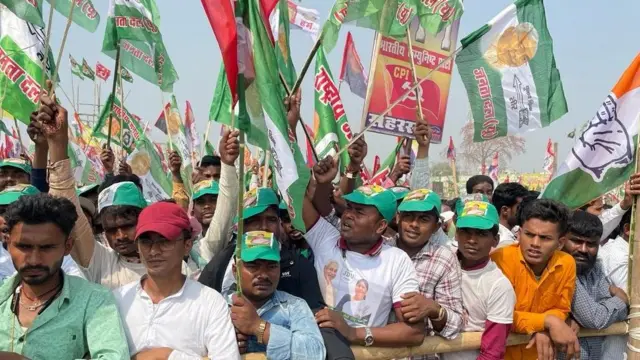 बिहार में चुनावी रैली