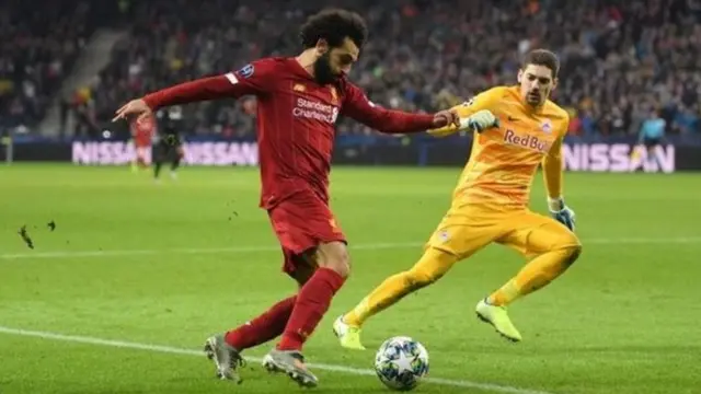 Mohamed Salah lokacin da za ya ci Salzburg