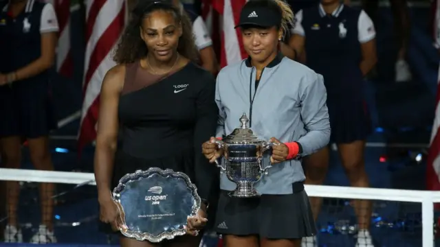Aworan Naomi Osaka ati Serena Williams