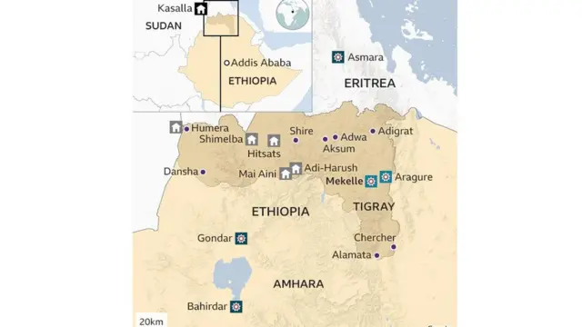 Ramani ya Ethiopia