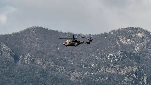 Zeytin Dalı Harekatı'nda yer alan, TSK'ya ait bir helikopter (Arşiv fotoğrafı)