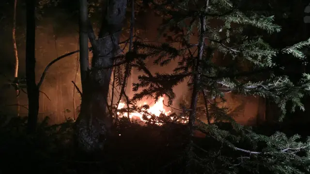 Ночной пожар