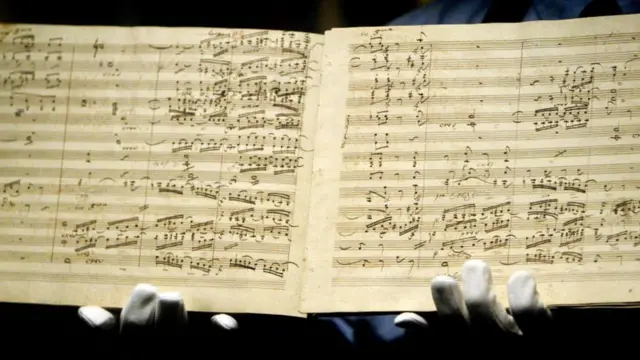 Partitura original da Nona Sinfonia