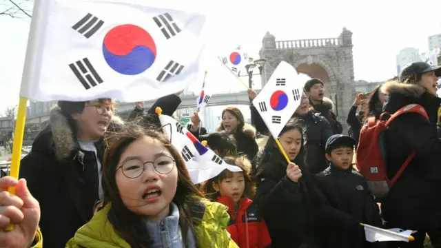 3·1절 기념식에 참가한 어린이들