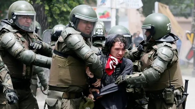 Protesta en Valparaiso