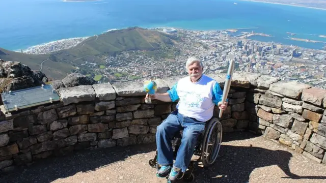 Олімпійський факел у Кейптауні, ПАР