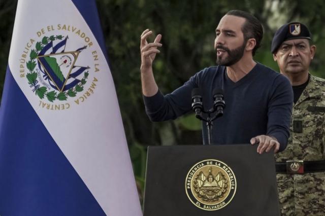 El presidente de El Salvador, Nayib Bukele.