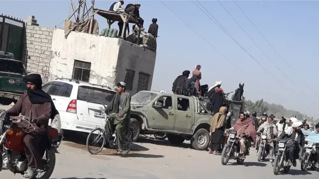 হেলমান্দ শহরে তালেবান যোদ্ধারা