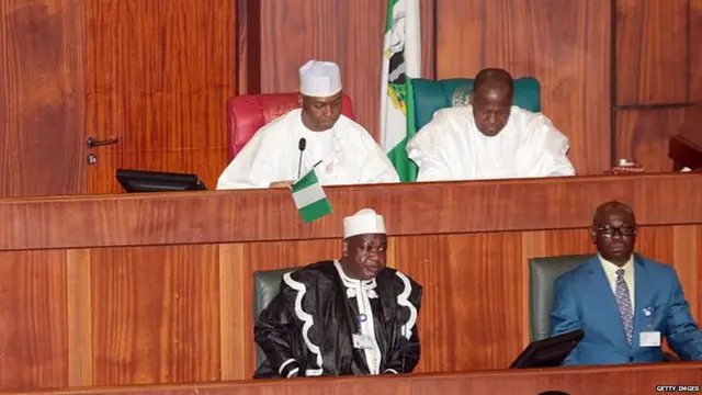 National assembly members and president sidon for senate chamber.