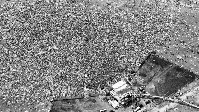 Вудсток - вид сверху