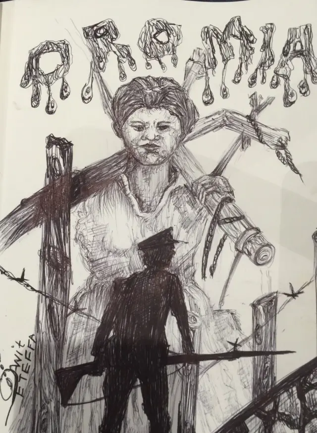 Fakki dubartii gindii waanjoo baatee bakka qonnaa dhaqaa jirtu