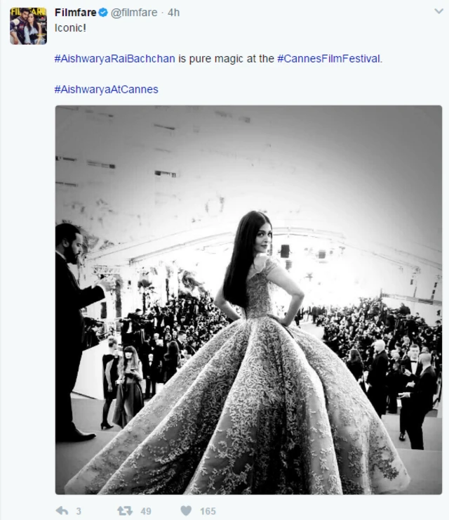 फ़िल्मफ़ेयर का ट्वीट