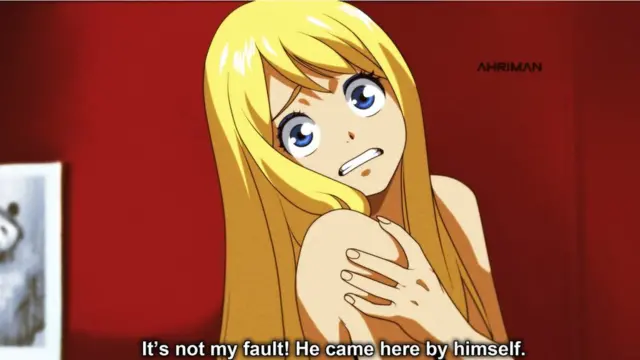 Сцена из фильма "Бриллиантовая рука", нарисованная в жанре аниме