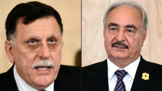Firai MInistan Libya Fayez al-Sarraj da Janar Khalifa Haftar