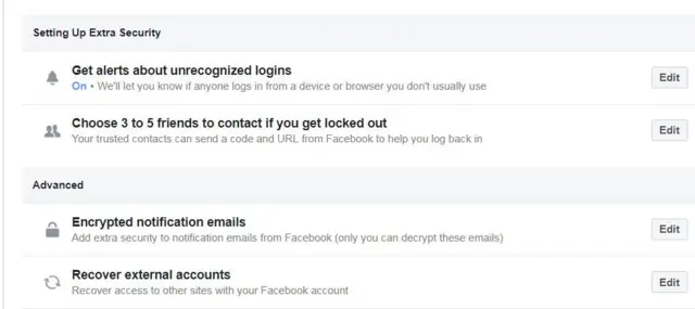 সতর্কতা হিসাবে দ্বি-স্তর নিরাপত্তা ব্যবস্থা চালু করা এবং অন্তত তিনজন বন্ধুকে নির্বাচন করার পরামর্শ দিচ্ছে ফেসবুক