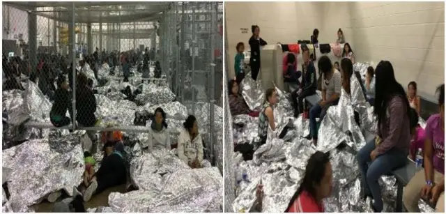 Centro de detención de migrantes en Texas