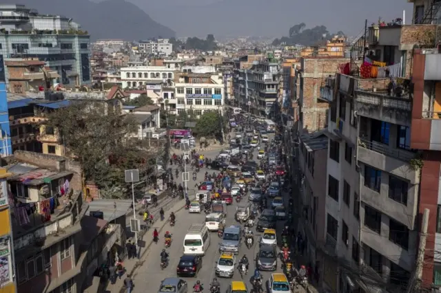 राजधानीको भिडभाड