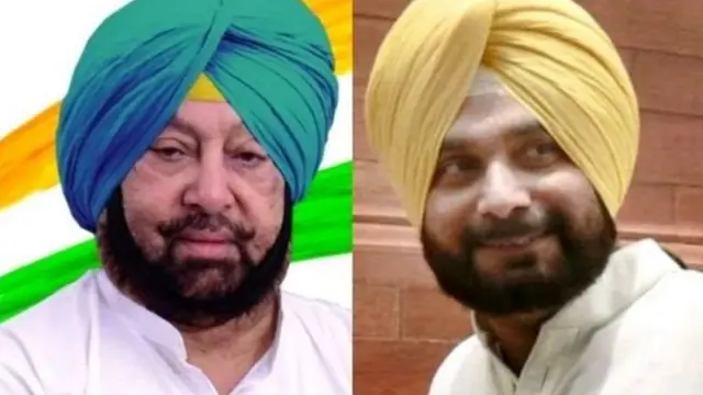 कॅप्टन अमरिंदर सिंग, पंजाब, सिद्धू