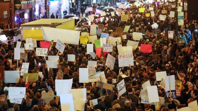 Protesta en Chicago