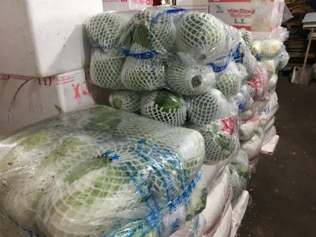 ผักจีนที่ตลาดไท