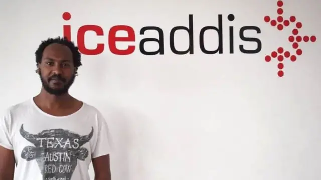 Markos Lemma ari imbere y'ikirango cyaho akorera na bagenzi be hitwa 'IceAddis'