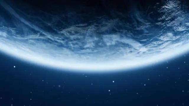 Una imágen de La Tierra vista desde el espacio.