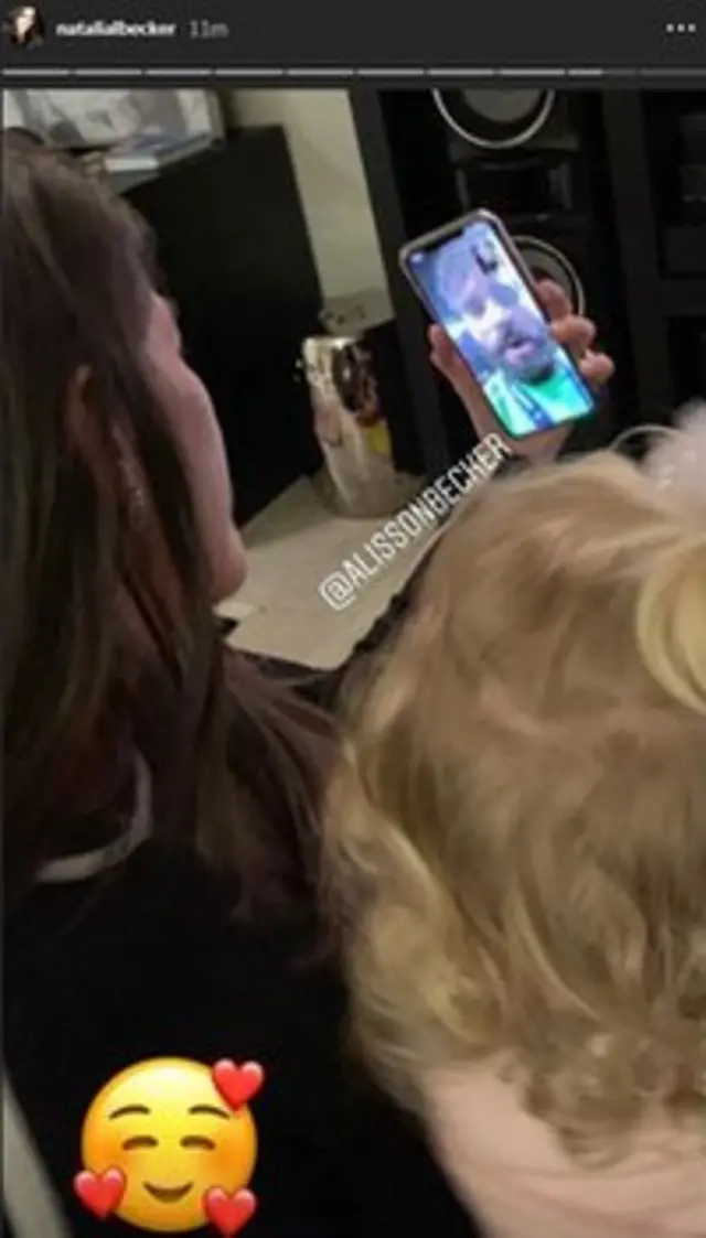 Natalia Becker facetiming Alisson