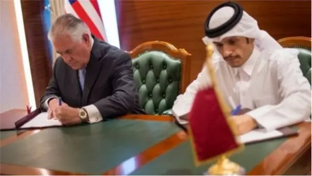 সন্ত্রাসবিরোধী কর্মকাণ্ডে সহযোগিতার লক্ষ্যে মার্কিন যুক্তরাষ্ট্র ও কাতার জুলাই মাসে একটি চুক্তি সই করে