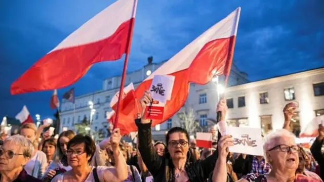 Участники акции протеста