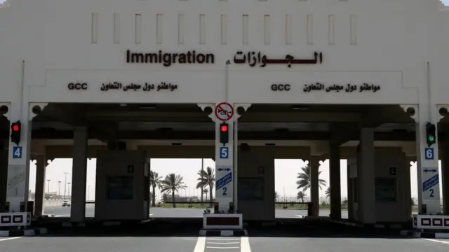 Satu-satunya perbatasan darat Qatar, ditutup Arab Saudi pada tahun 2017.