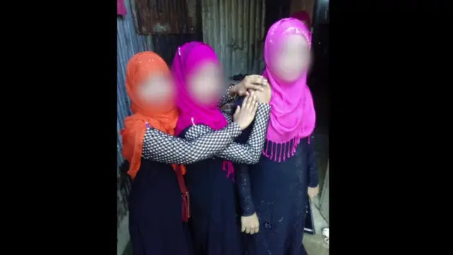 Meninas rohingya traficadas