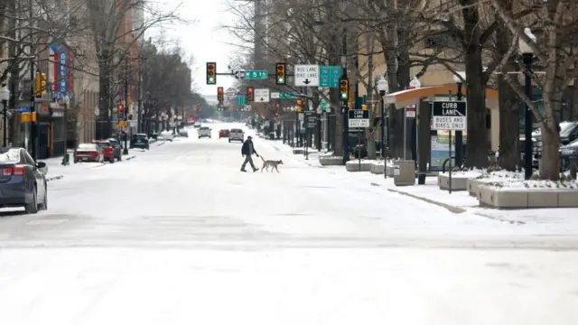 Nieve en Fort Worth, Texas