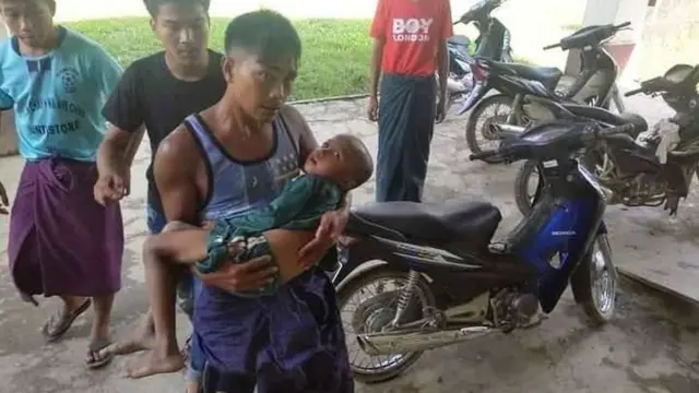ရသေ့တောင်မြို့နယ်မှာ စက်တင်ဘာ ၁၁ ရက် က လက်နက်ကြီးကျည်တစ်လုံး ကျေးရွာအတွင်း ကျရောက်ပေါက်ကွဲပြီး အသက် ၆ နှစ်အရွယ် ကလေးငယ်တစ်ဦး ဒဏ်ရာရ