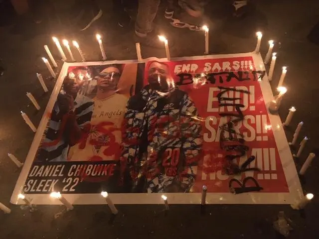 Sleek flyer during di ENDSARS protest for Port Harcourt