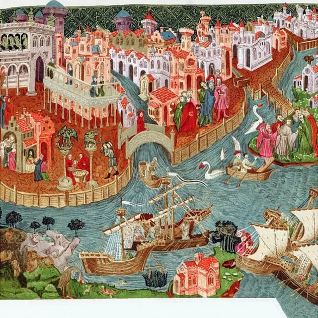 Pintura que retrata a partida da expediçãovaidebet faturamento anualMarco Polo e seus tios