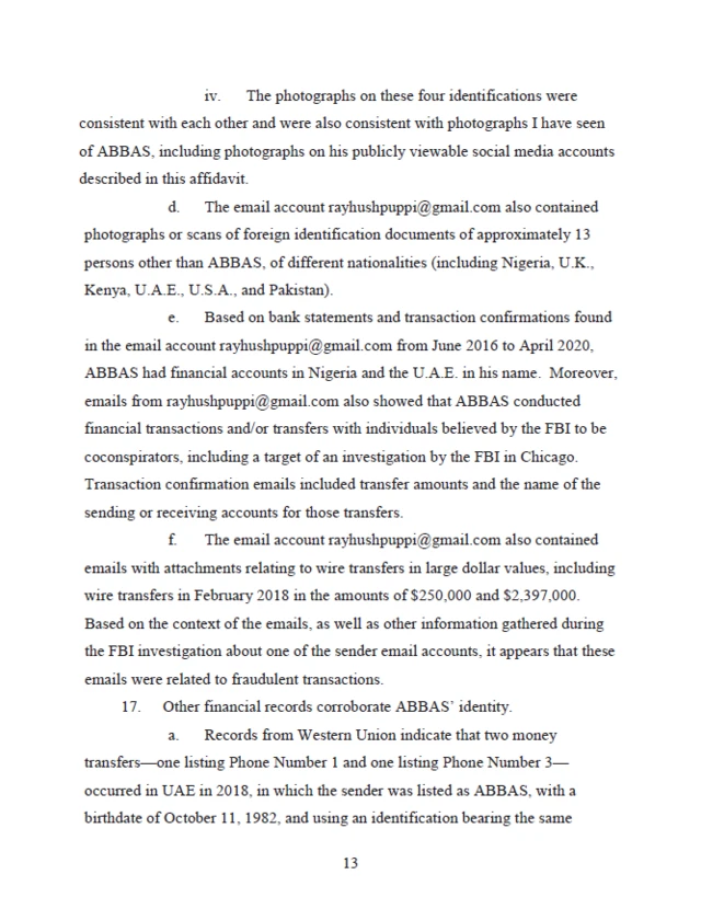 Andrew John Innocenti Affidavit