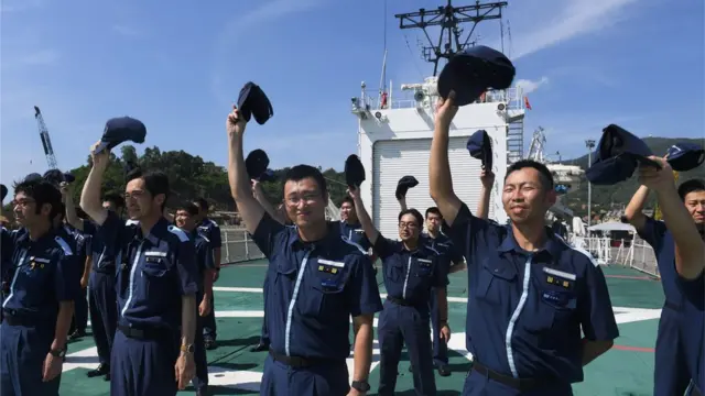Tàu tuần tra Echigo của Lực lượng bảo vệ bờ biển Nhật Bản cập cảng Tiên Sa, Đà Nẵng tháng Sáu