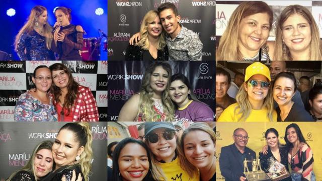 Compilação de fotos de fãs com Marília Mendonça