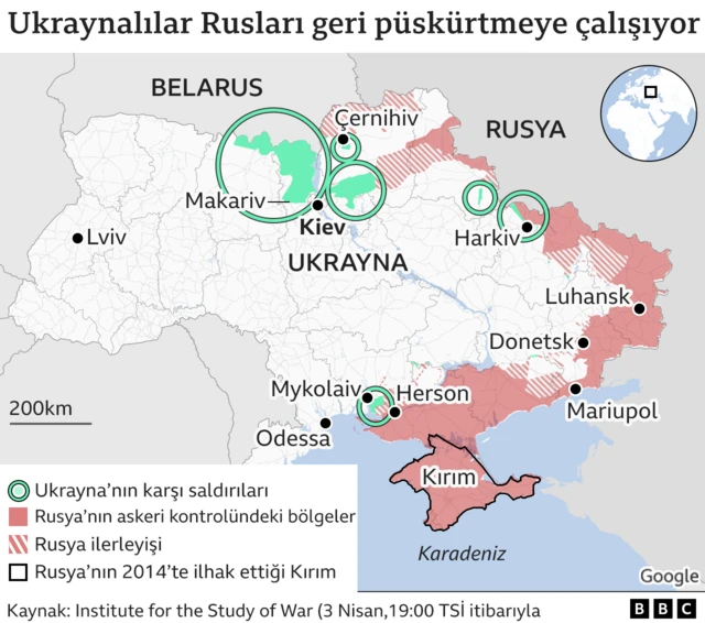 ukrayna rusya geri püskürtme haritası