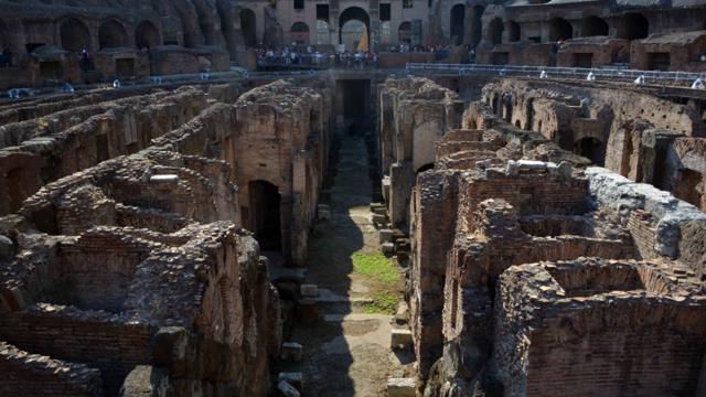 Los túneles subterráneos del Coliseo