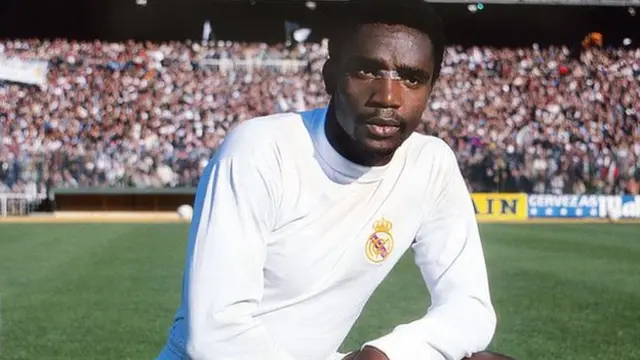 Laurie Cunningham, lining up for Real Madrid in September 1979